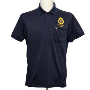 Louis Vuitton Polo Shirt Mens XL Navy Blue CLV-DTA Mine Action Embroidered Logo